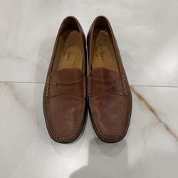 10 Cole Haan Brown Leather Penny Loafers 