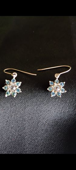 925 Flower Earrings 