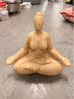 Yoga Meditation Woman Figurine