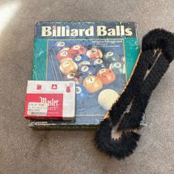 Billiard Balls And Chalk 