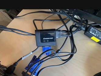 Kmv switch for dual computer screen