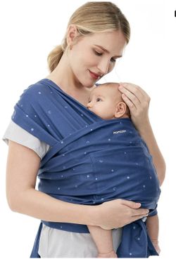 Momcozy Baby Wrap Carrier, Ergonomic Infant Slings for Newborn to Toddler 8-35 lbs, Adjustable Baby Wrap for Adult Fits Sizes XXS-XXL, Easy to Wear Ba