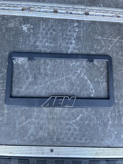 License Plate Frame AEM, New 
