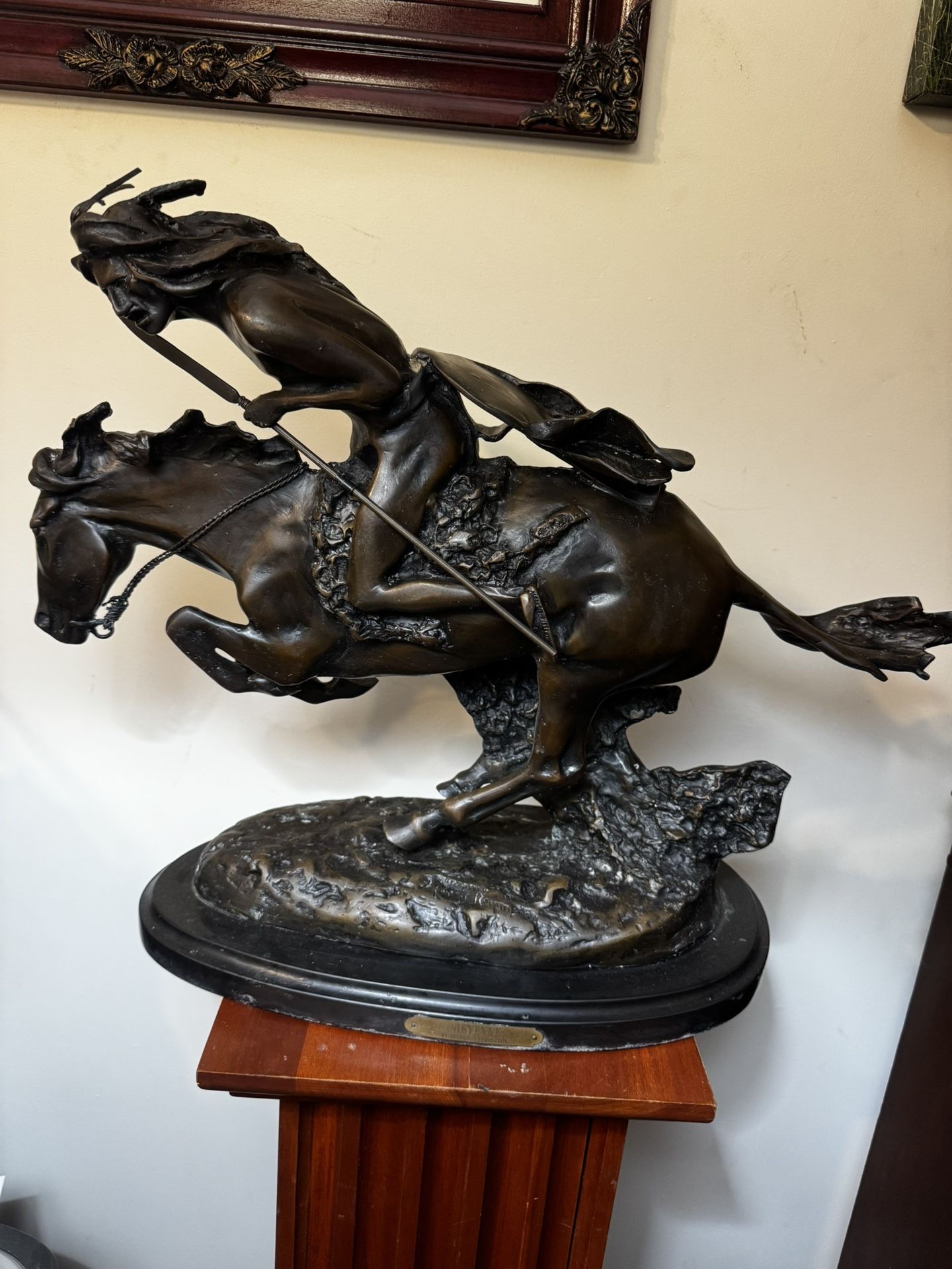 VTG Frederic Remington Cheyenne Bronze