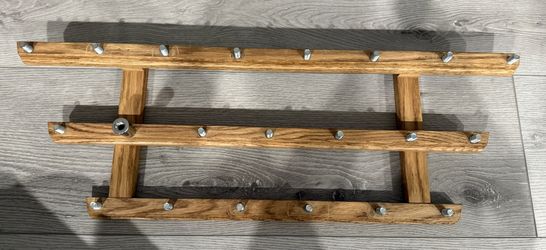 21 Beer Tap Handle Wooden Display Stand