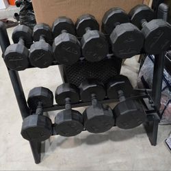 Dumbbell Weights & Stand