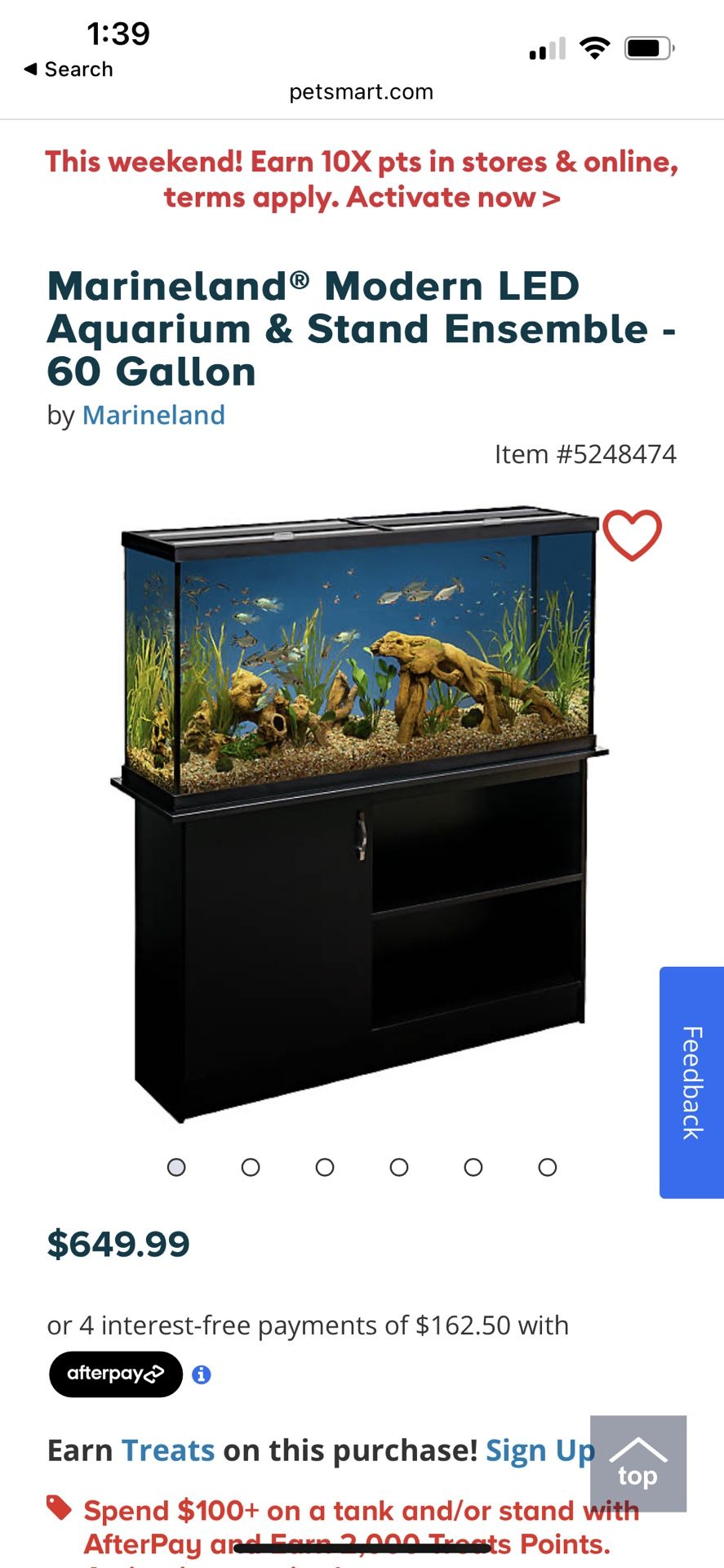 65 Gallon Fish Tank With Cabinets