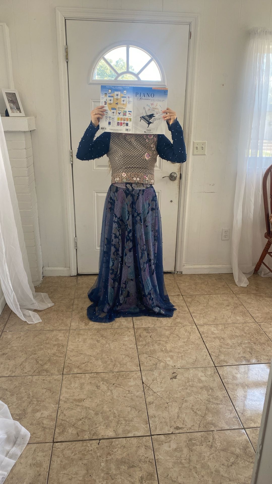 Two Piece Dress Skirt And Top Indian Lehenga Choli