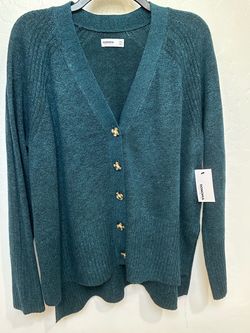Sonoma Teal Button-Front Cardigan Sweater PXL