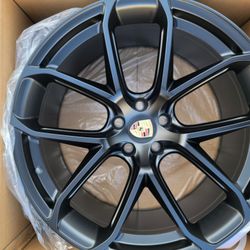 20"new PORSCHE MACAN Staggerd Black Satin Wheels With New Tires