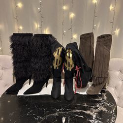 Macy’s, Nine West, & Alejandra G Boots (Size 8)