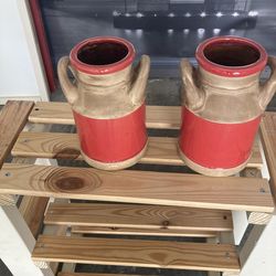 Terracotta flowering jugs from Kirkland new