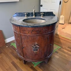 Antique Brass Vanity