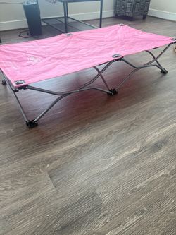 Pink Folding Kids Travel Cot