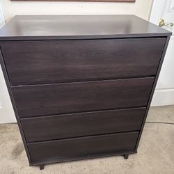 4 Drawer Brown Dresser 