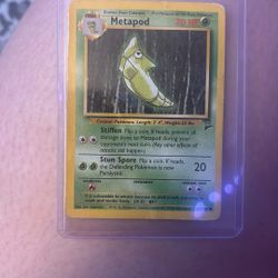 Metapod Pokemon card