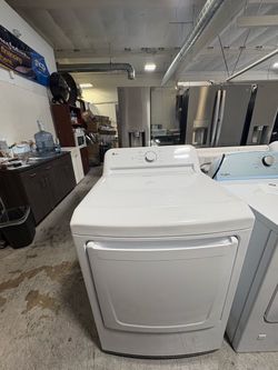 LG White Front-Load Dryer