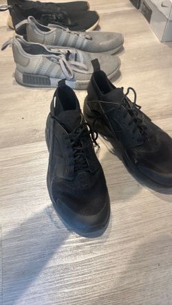Nike Air Husrache &  Addidas NMD_R1 grey and Black