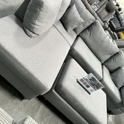 Grey Sectional With Ottoman Brand New In Box Firm Price $499