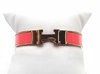 Hermes Clic H Bracelet Rose Gold Plated Jg0925ozxmia