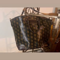 Dooney And Bourke Showed The Bag, Gold And Black