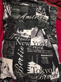100% cotton duvet cover with city names & pillow cases