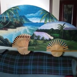 Fan Art Hand Painted 3ft Wide Or 5 feet