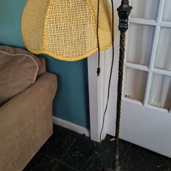 Antique Victorian Floor Over Hang Lamp