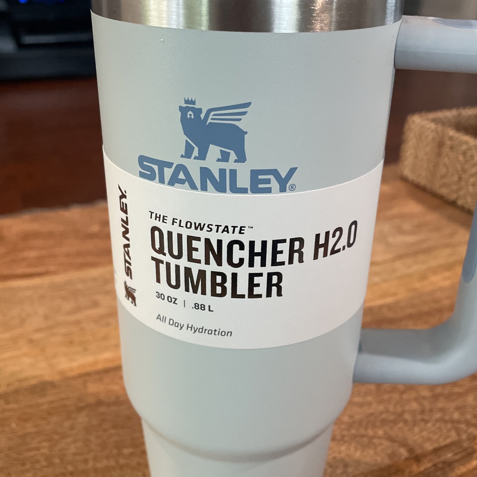 Fog Gray Stanley Flowstate H2.O Quencher 30 OZ Tumbler Hard To