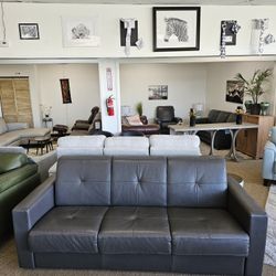 Italian Leather Sofa Sleeper 