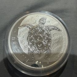  FIJI UK Queen Elizabeth II TAKU TURTLE Proof Silver 10 Dollars Coin 