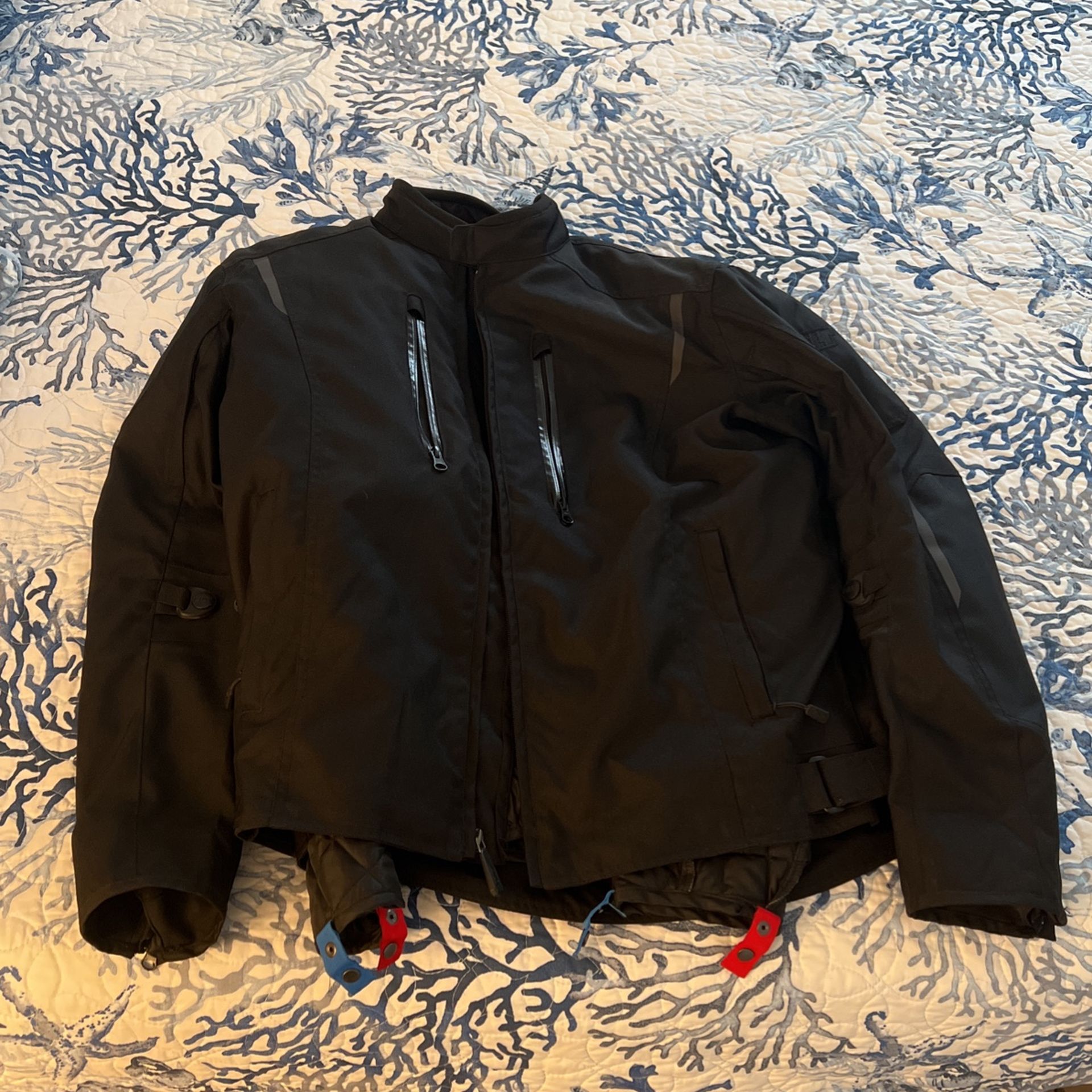 Bilt Motorcycle Jacket XL + Icon Leather Gloves Lg 