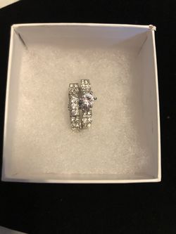 White gold filled ring sz 9