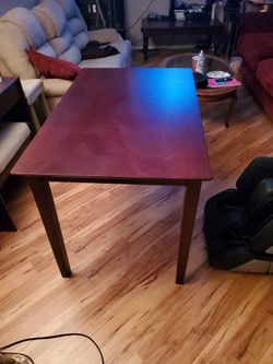 Dining Table. 47 1/4" L  X 29 1/2  D  By 29 1/2 Tall