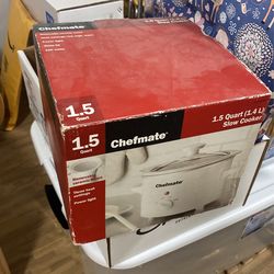 Chefmate 1.5qt Slow Cooker New In Box