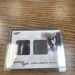 James Bond Archives QOS James Bond Pants Mitchell Jacket costume  Card