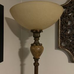 Old World Marble Standing Lamp