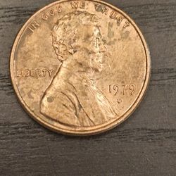 1979 D Penny One Cent Error