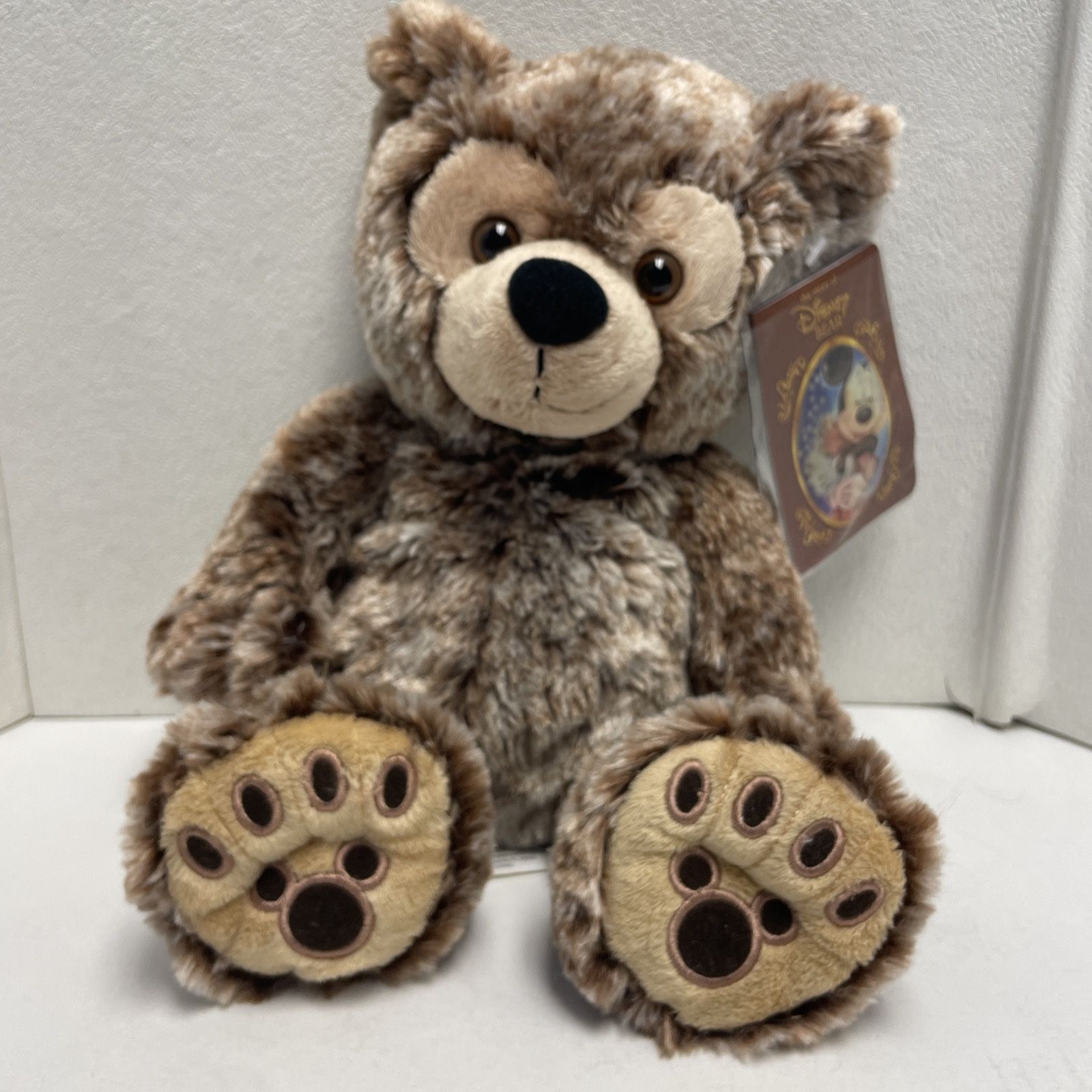 Walt Disney Rare Pre-Duffy Teddy Bear Frosted Brown with Hidden Mickey - New