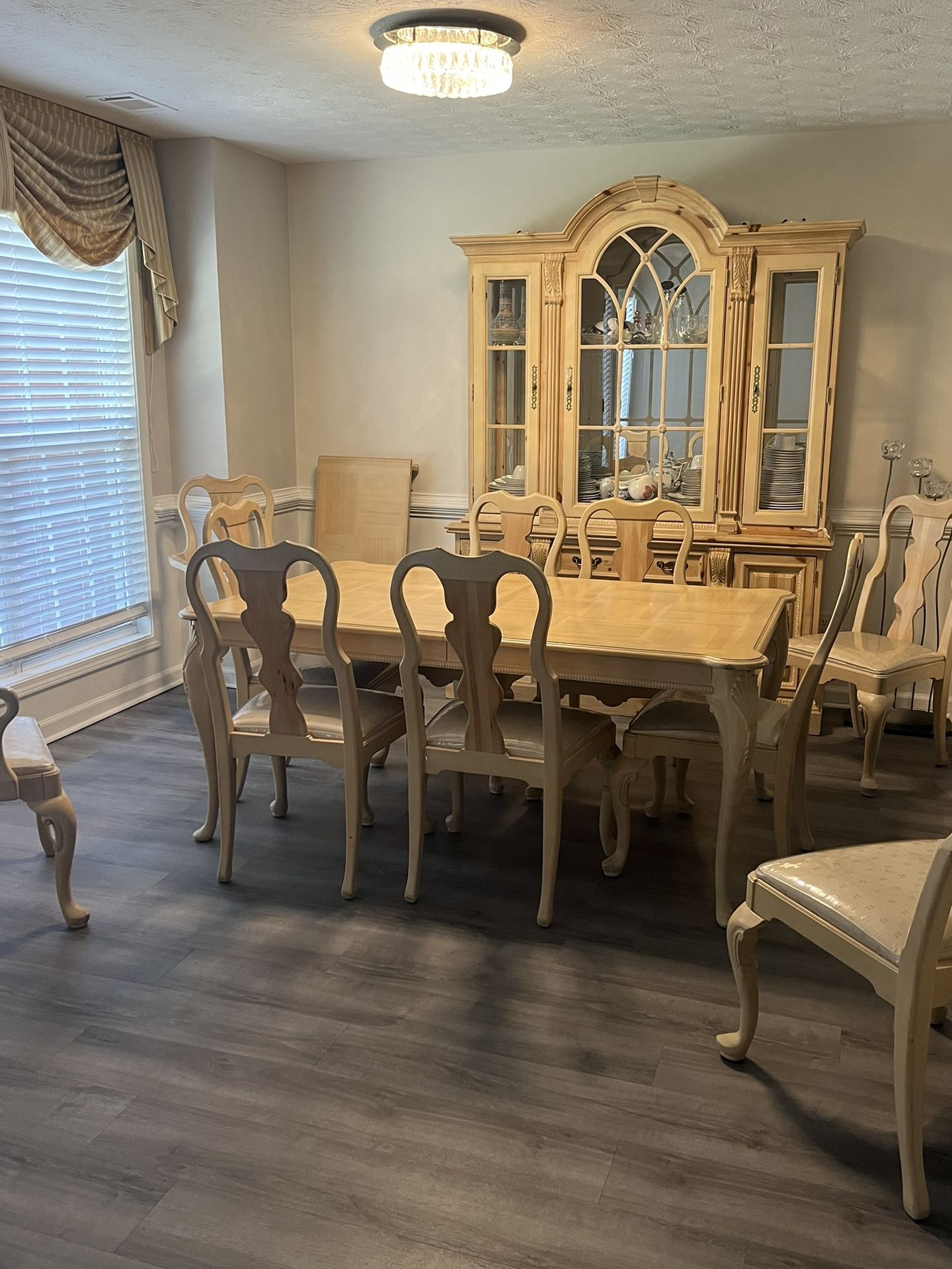 Custom Made 12 Chair Vintage Dining Room Set