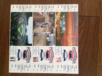 Cleveland Indians Commemorative Tickets