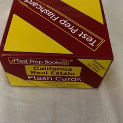 CALIFORNIA REAL ESTATE FLASH CARD TEST PREP