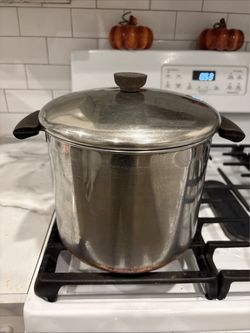 Revereware Large & Medium Stainless Steel Stock Pots with Lid