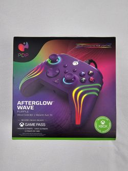 PDP Gaming Afterglow Wave Enhanced Wired Controller for Xbox Series X|S, Xbox One, Windows 10/11 PC, Advanced Programmable Gamepad, Customizable Light