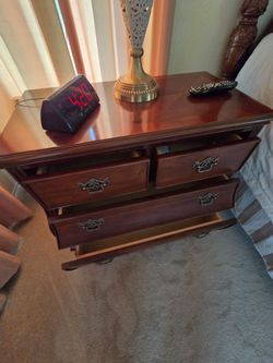 Night stands in cherry brown finish