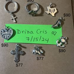 James Avery Ring And  Charms Price In The Picture 