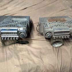  x2 1951 Ford Push Button Preset Am Radio UNTESTED