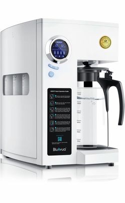Bluevua RO100ROPOT Countertop Reverse Osmosis Water Filter System Portable RO Filtration with Remineralization, No Installation, WQA & NSF Certified N