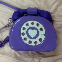 Purple Telephone Purse 
