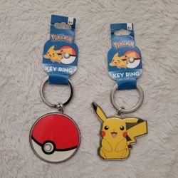 Pokemon Pikachu Metal Keychain